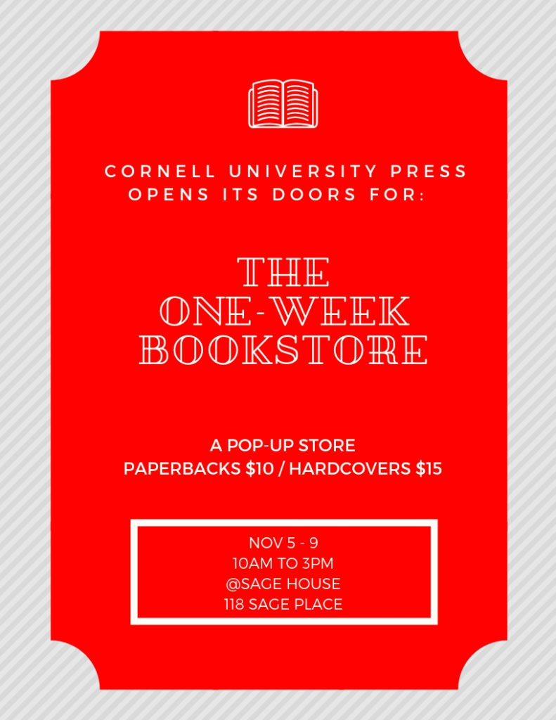 The OneWeek Bookstore CornellPress opens its doors this Nov 5th