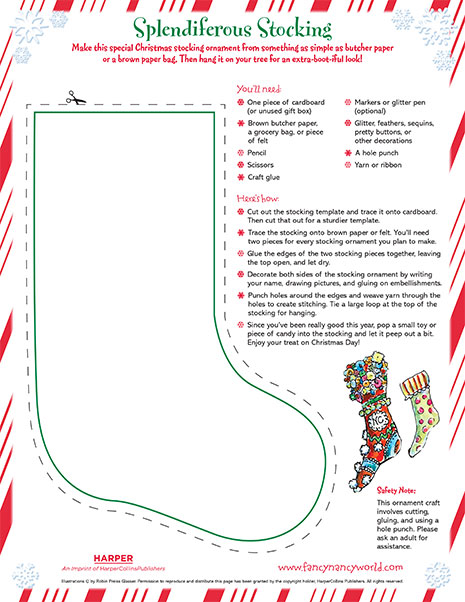 Splendiferous Stocking Printable Craft Sport Extravagant picture about Printable Stocking identified as Splendiferous Stocking Printable Craft Recreation Extravagant