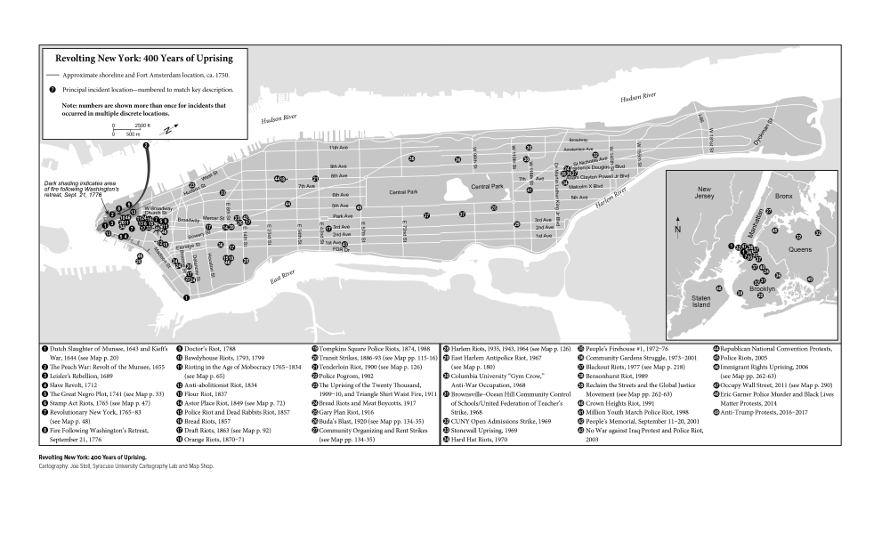 Map from the book Revolting New York