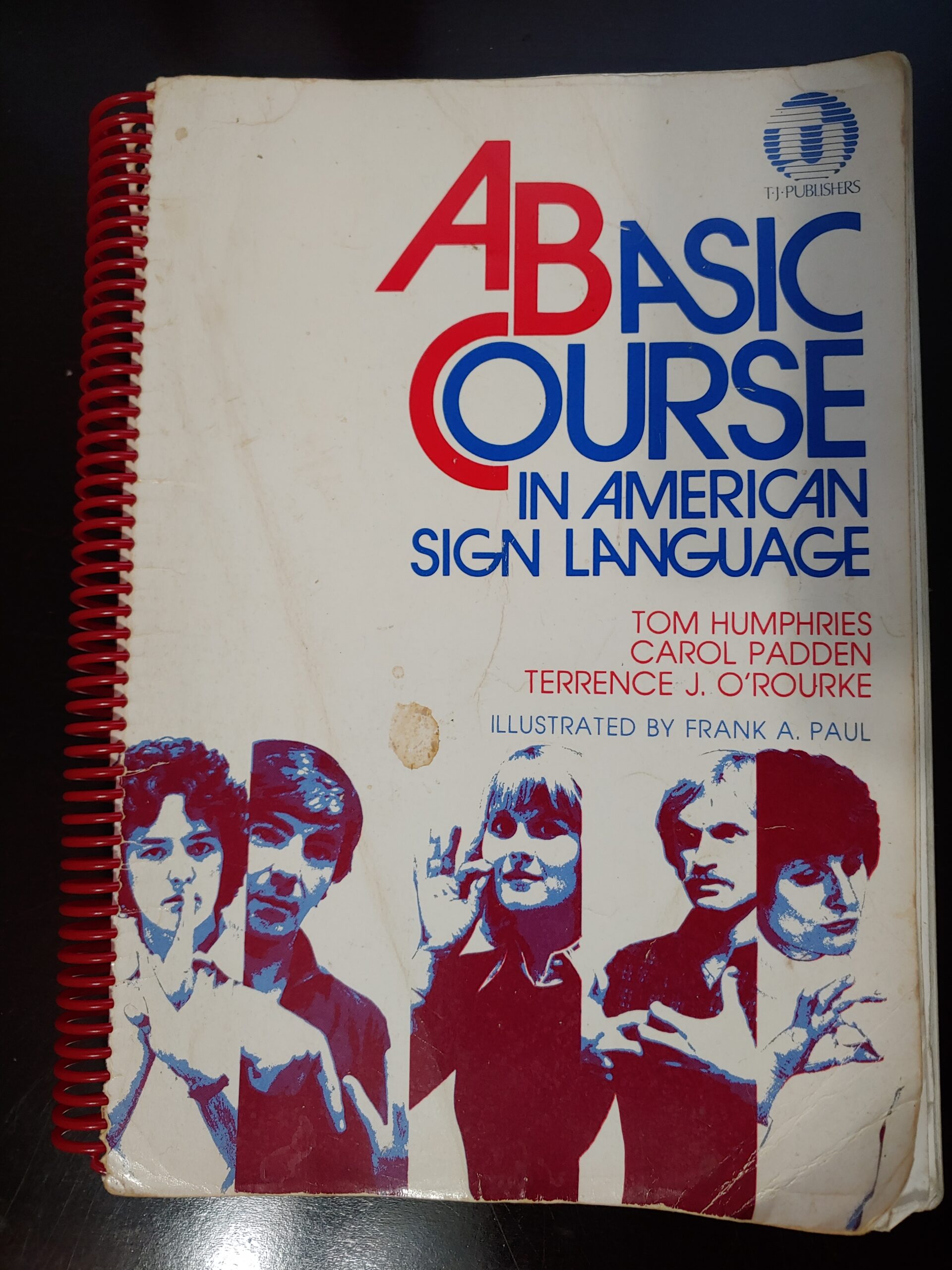 The sign language book Phillips used to teach herself sign language. 
