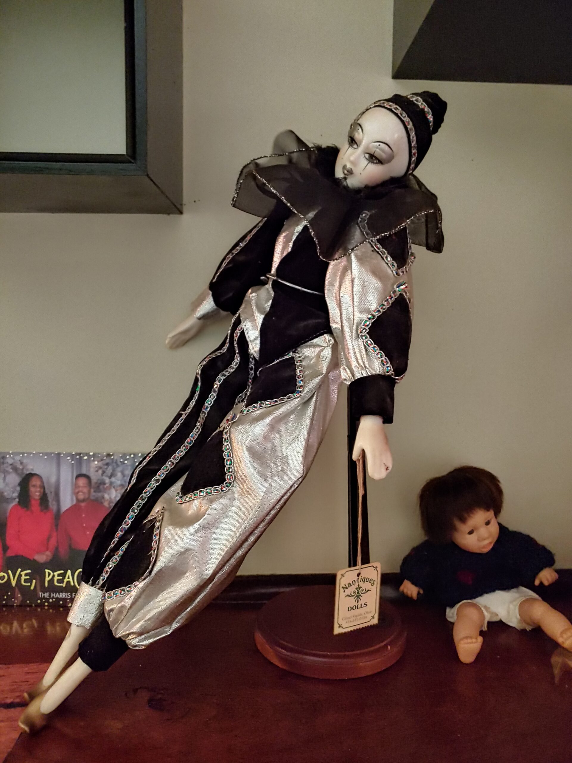 One of the jesters in Phillips’s home. She really liked jesters and one of her poems is called “Jesters.”