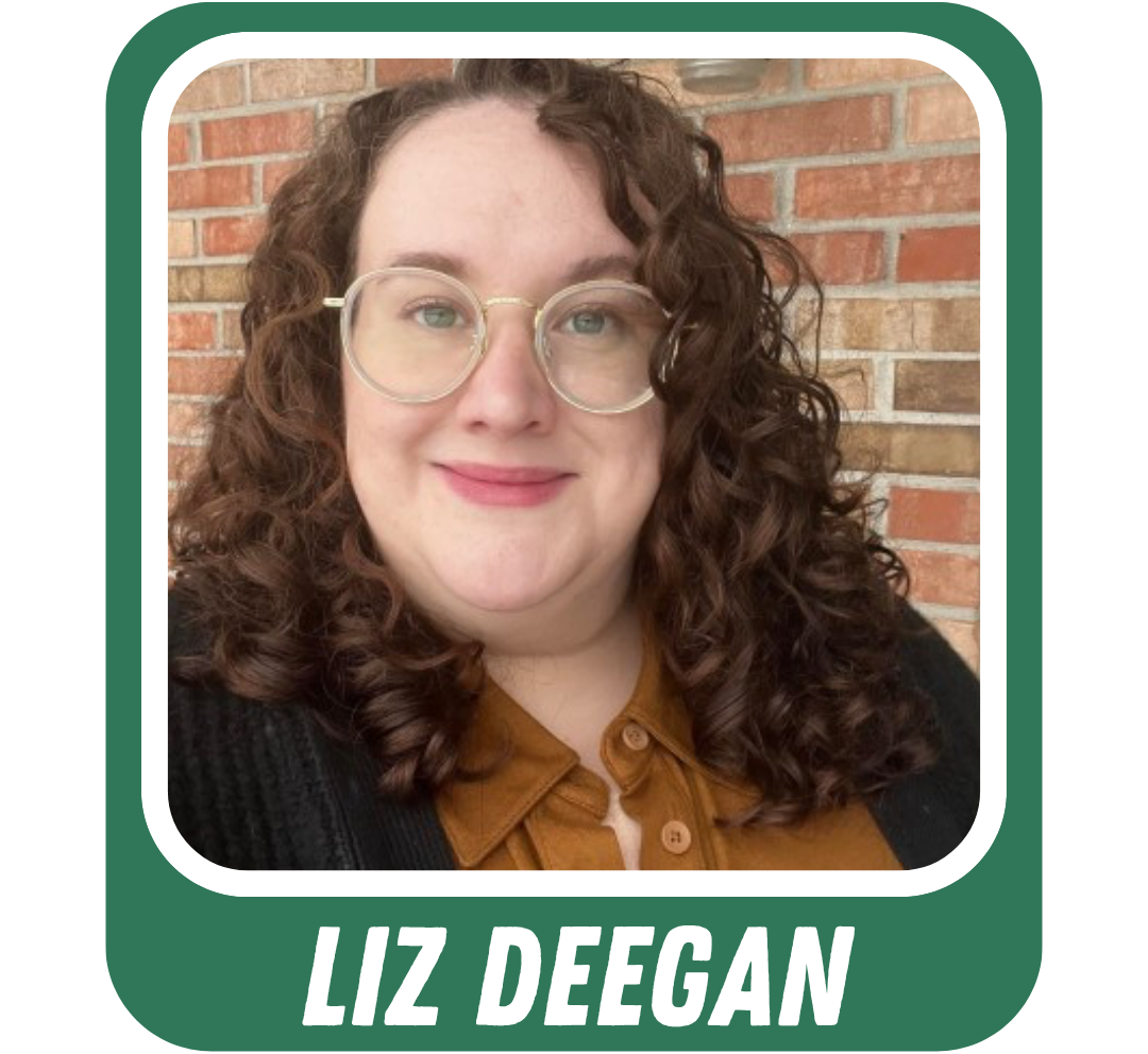 Headshot of Liz Deegan, with caption text: "Liz Deegan"