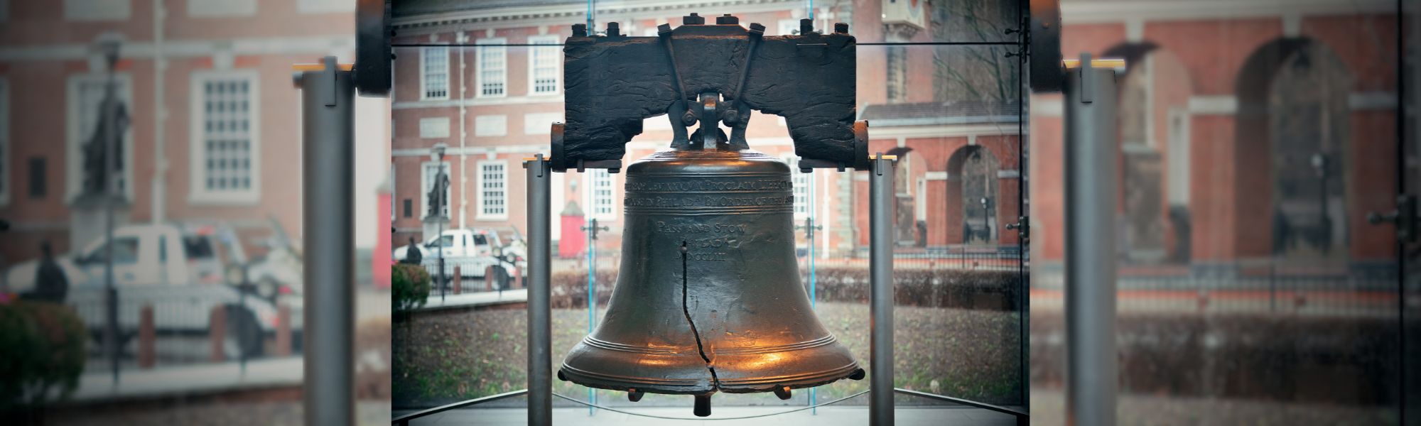 decorative header image; picture of the Liberty Bell in Philadelphia, Pennsylvania