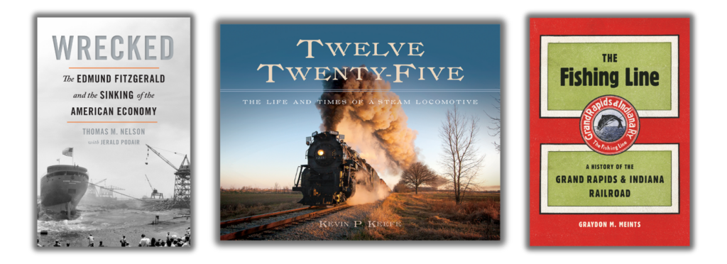 book covers of "Wrecked," "Twelve-Twenty Five," and "The Fishing Line"