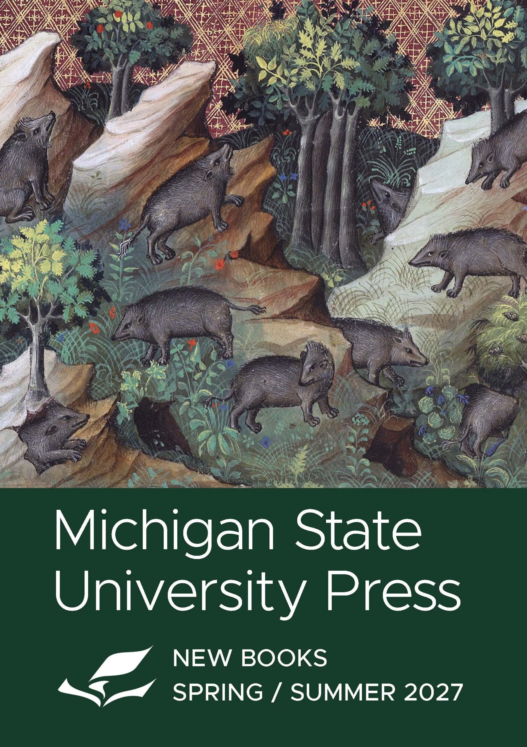 This is the cover for the 2027 MSU Press Catalog.
