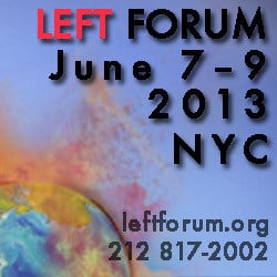 Monthly Review at the Left Forum, New York City, June 7 to 9