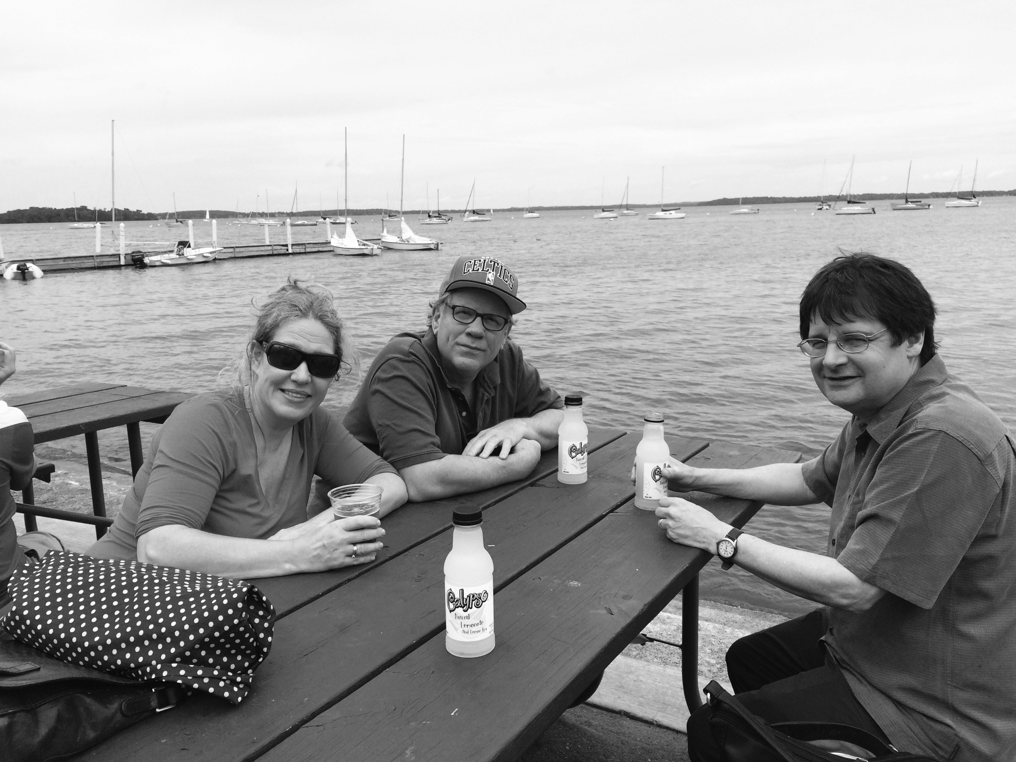Inger, Bob, and John (Bellamy Foster) circa 2015