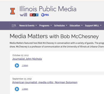 Reinventing Local Journalism: Carrying Forward Bob McChesney’s Unfinished Project