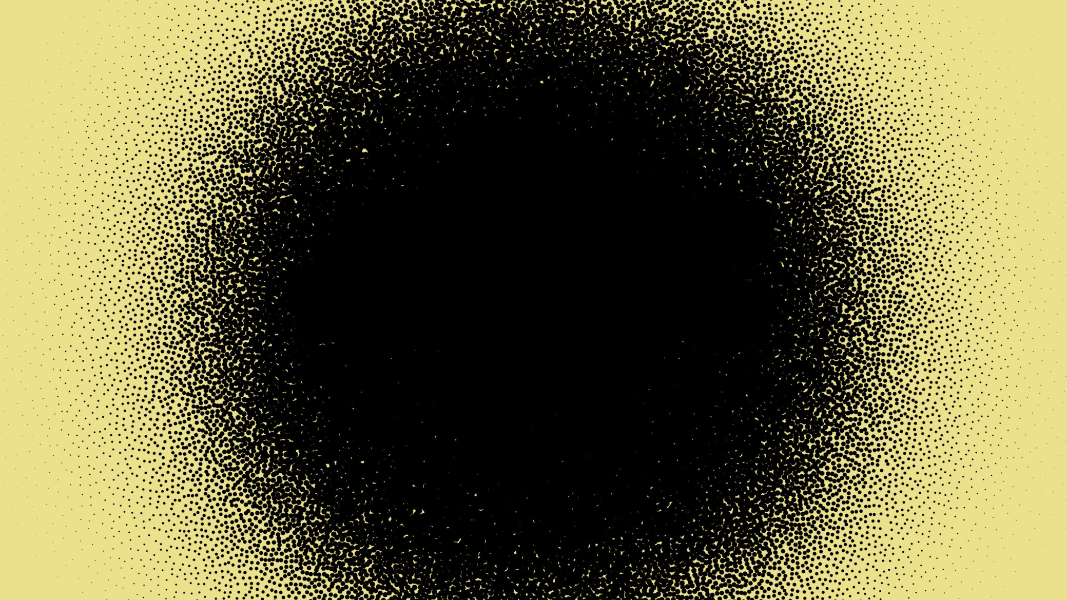 Black spot with blurred edges