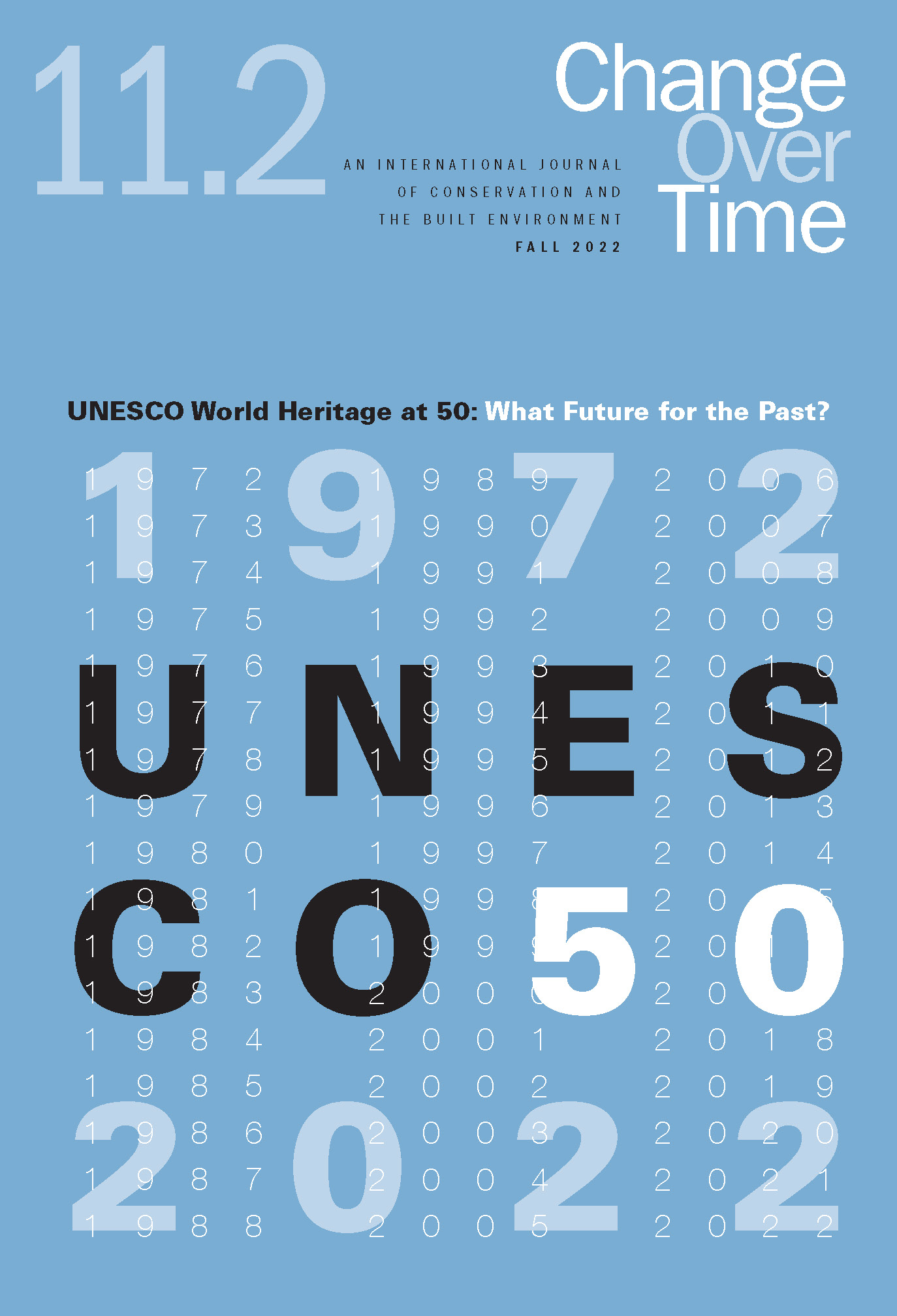 Change Over Time University of Pennsylvania Press