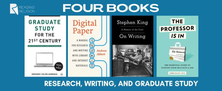 Graduate Books Four Books on Research, Writing, and Graduate Study - Reading Religion