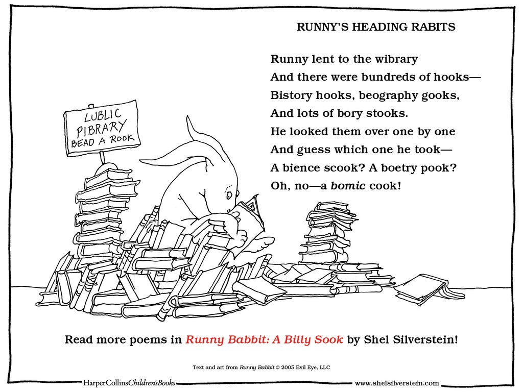 Runny s Heading Rabits Shel Silverstein