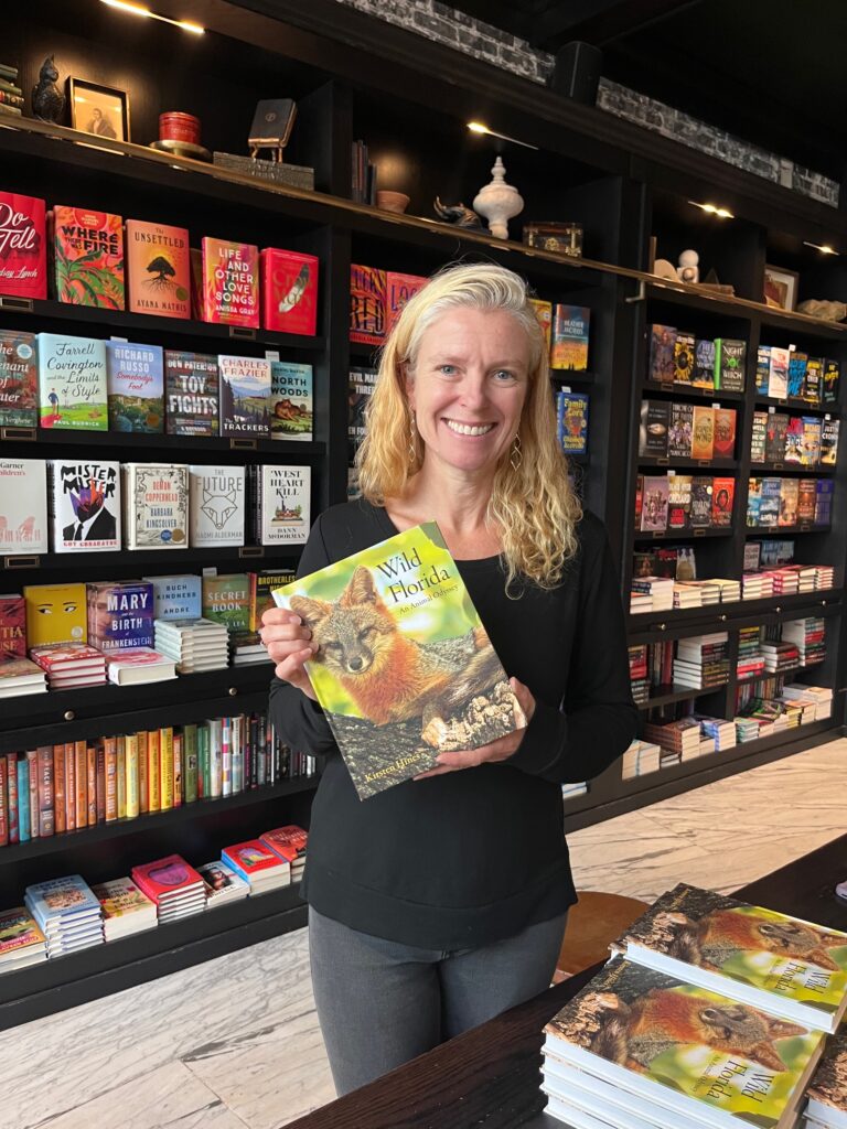 Kirsten Hines, author of Wild Florida: An Animal Odyssey, at an event at Oxford Exchange in Tampa.