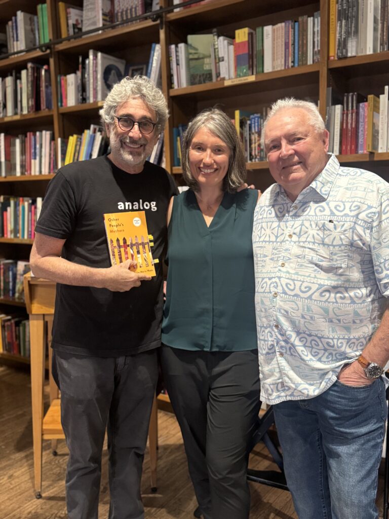 From left to right, Mitchell Kaplan, owner of Books & Books; Julie Marie Wade, author of Other People's Mothers; and Les Standiford, author and founding director of the Florida International University Creative Writing Program.