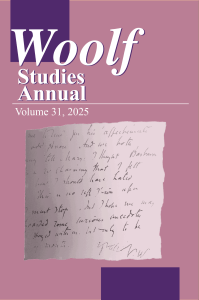 Cover image for Woolf Studies Annual journal.