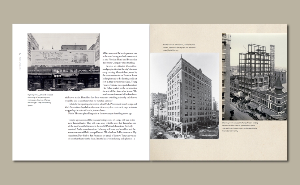 Interior spread from the book Tampa Theatre by Andrew T. Huse