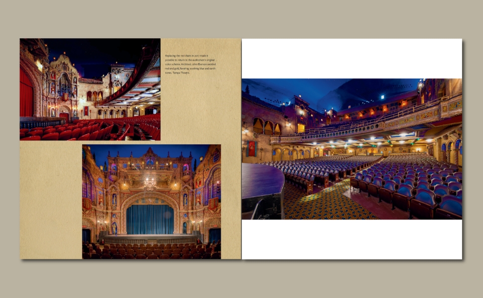 Interior spread from the book Tampa Theatre by Andrew T. Huse