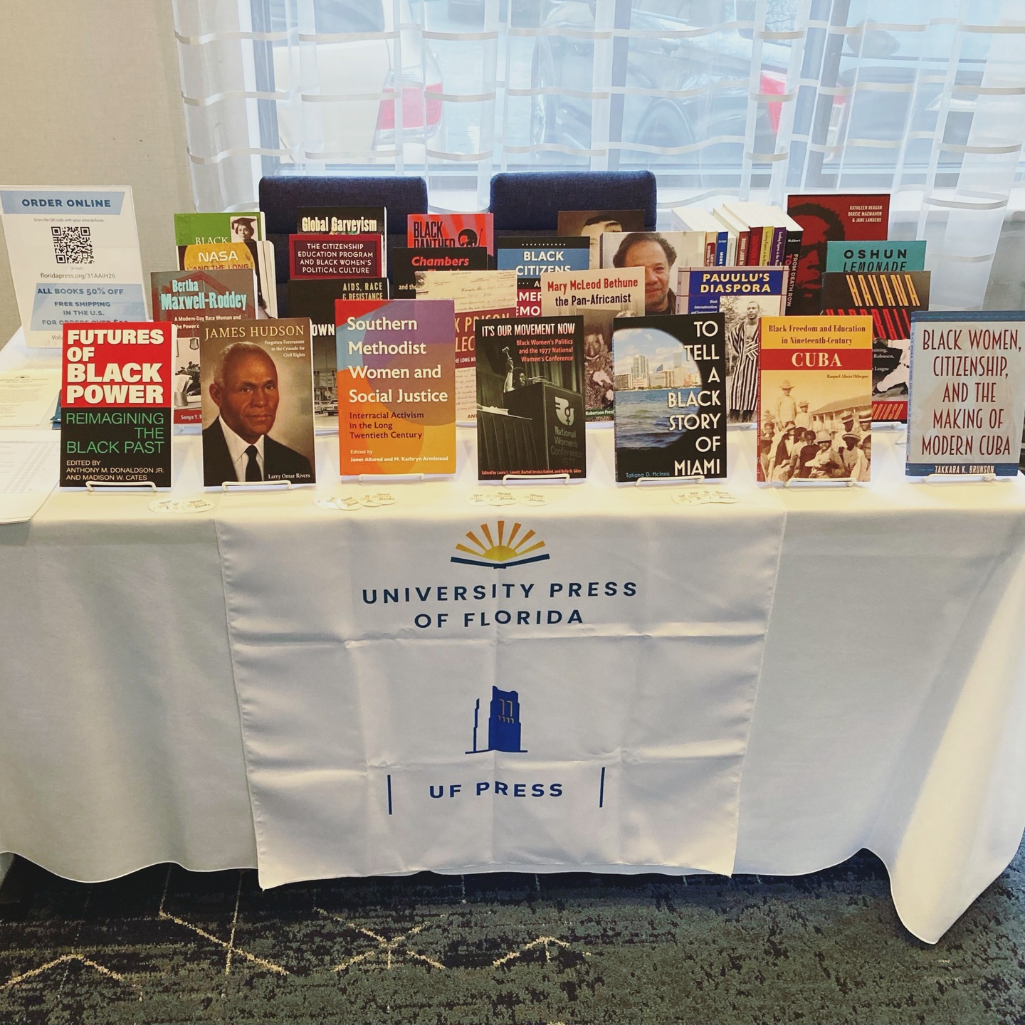 University Press of Florida/UF Press table.