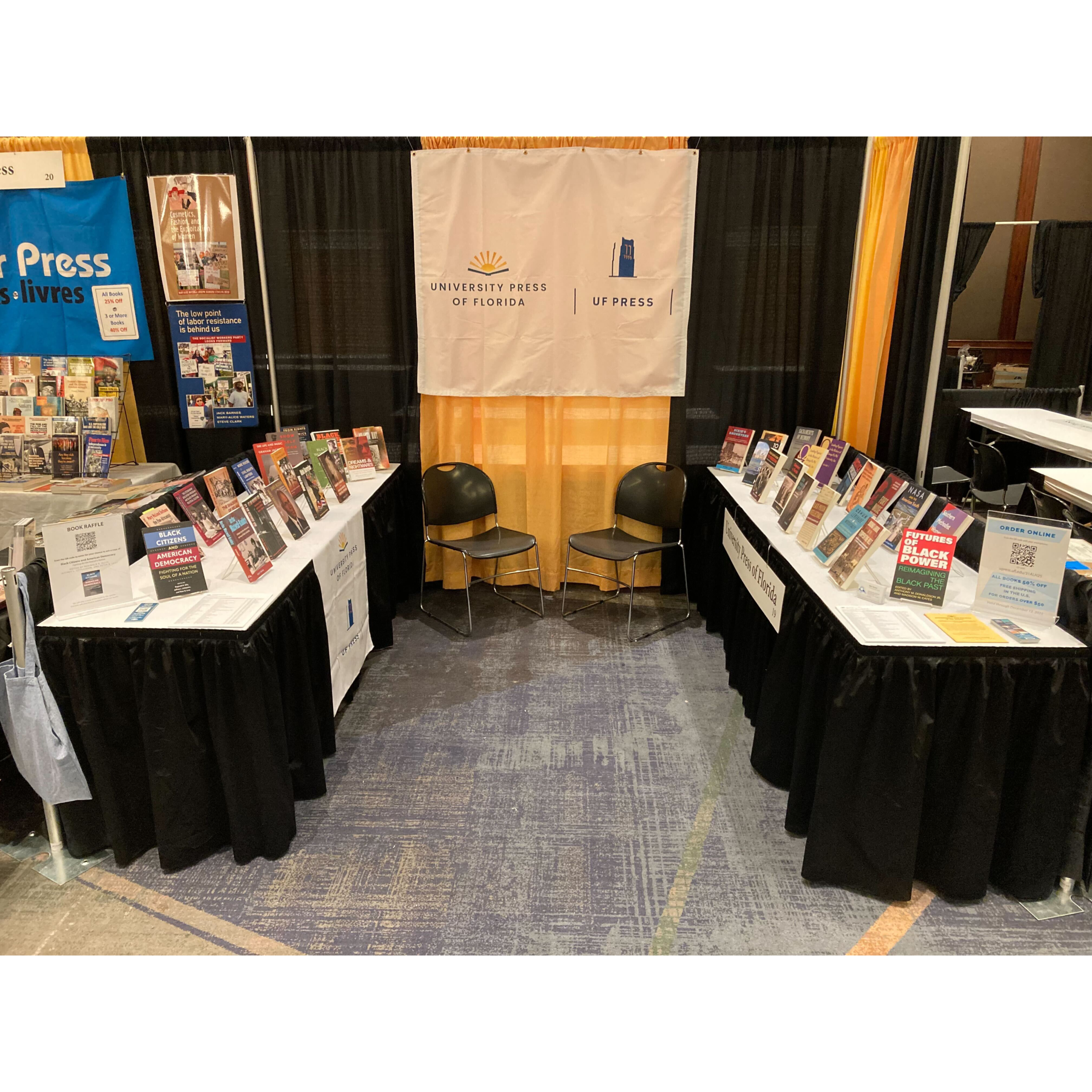 University Press of Florida/UF Press table.