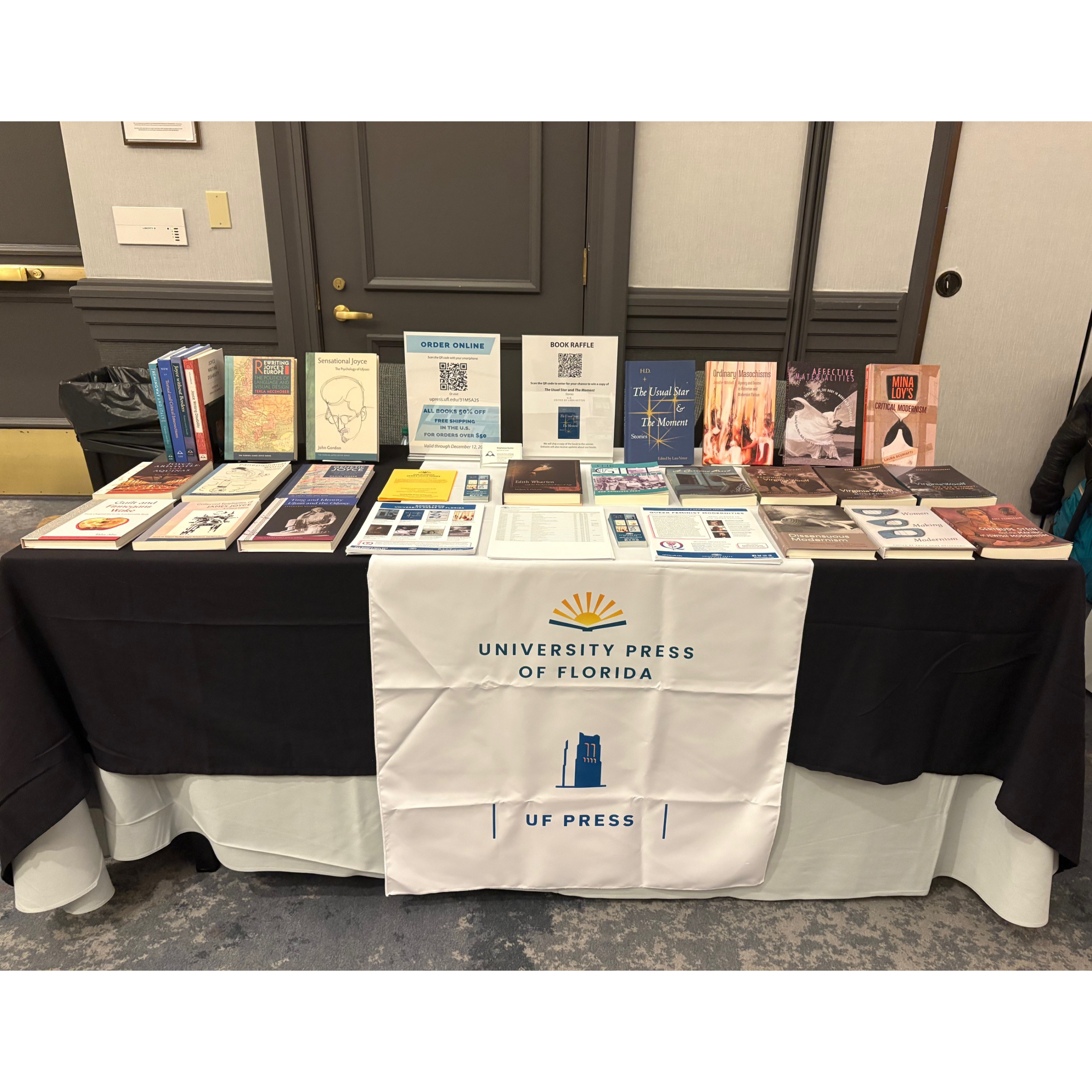 University Press of Florida/UF Press table.