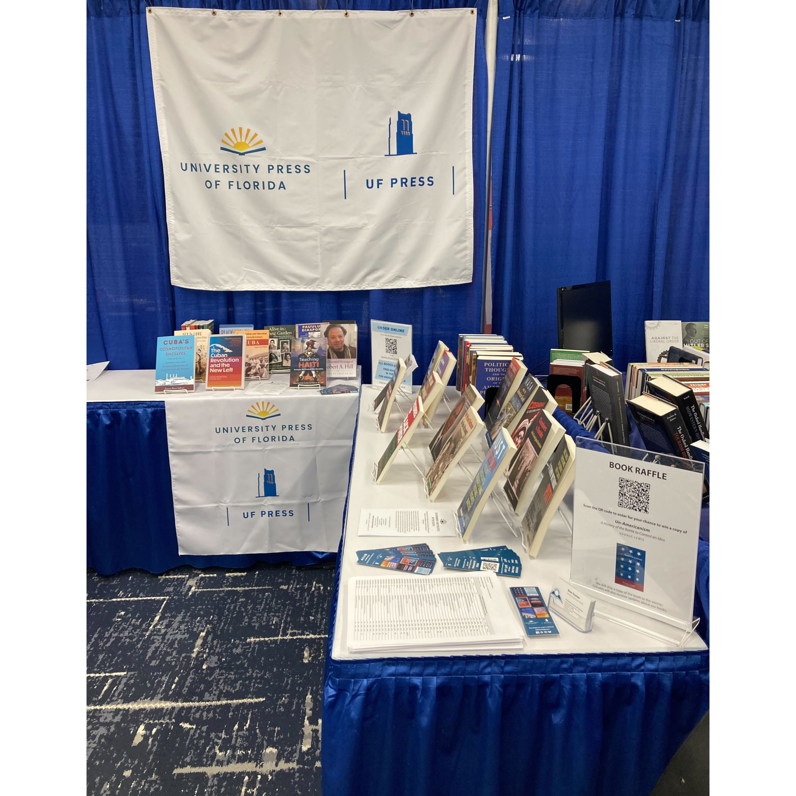 University Press of Florida/UF Press table.