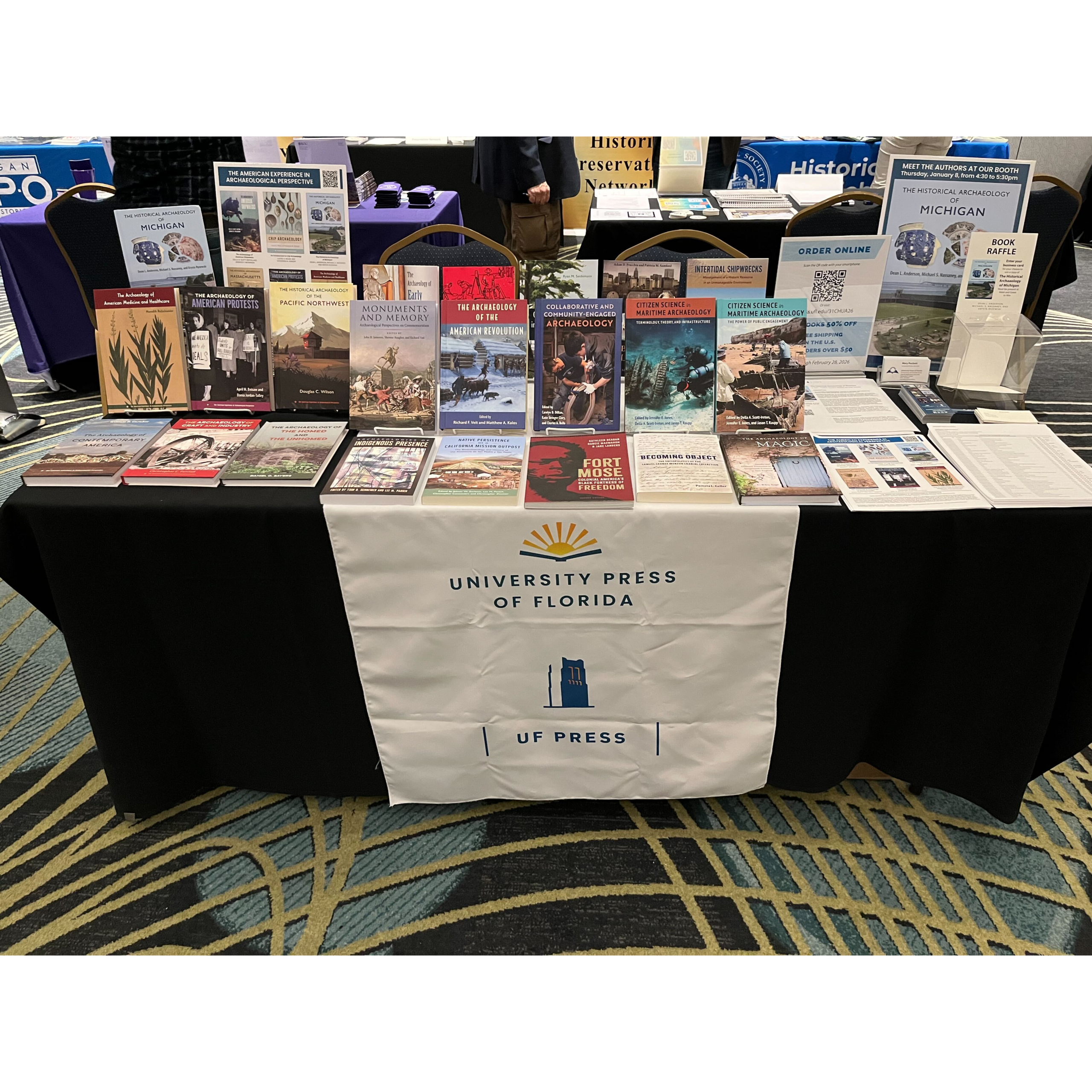 University Press of Florida/UF Press table.
