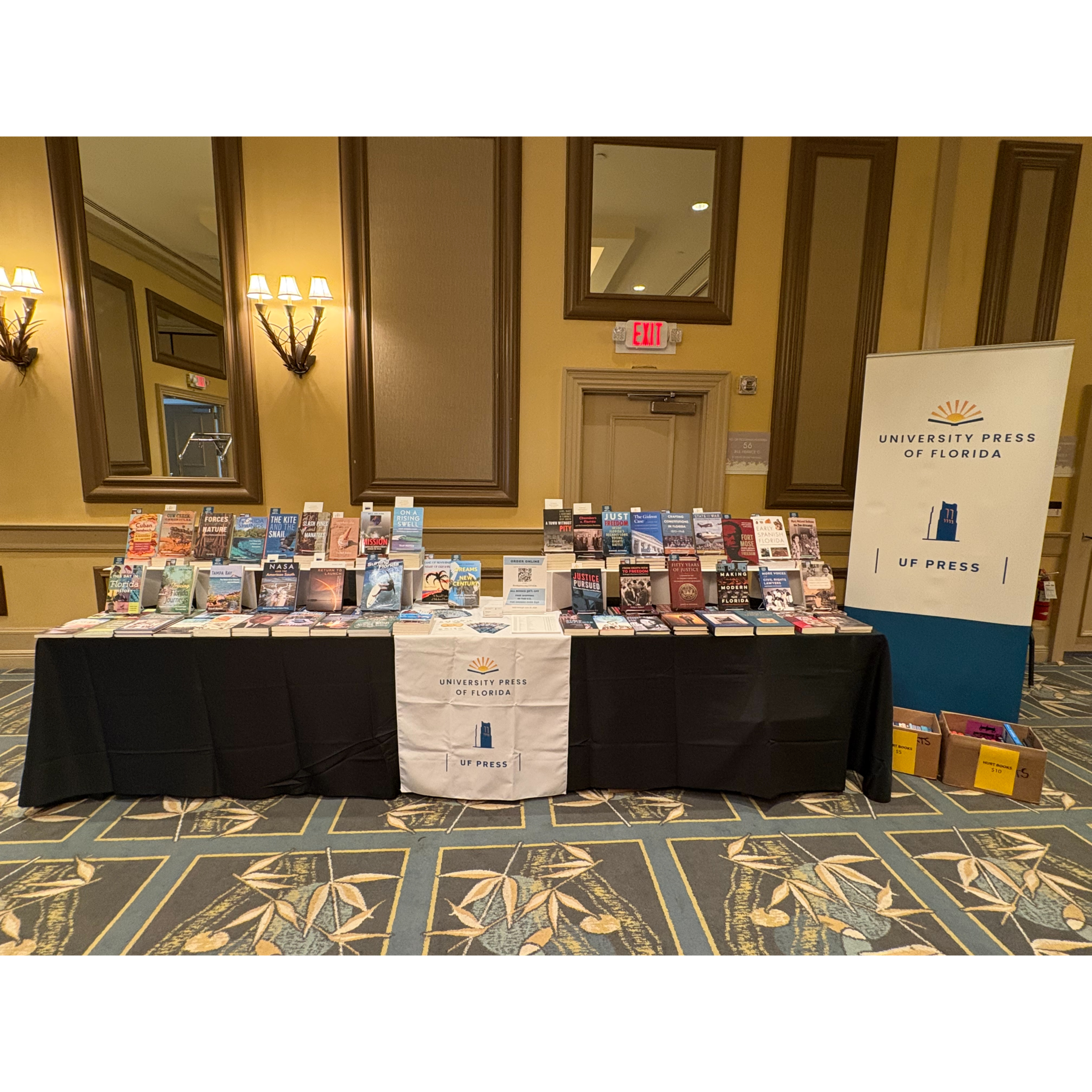 University Press of Florida/UF Press table.