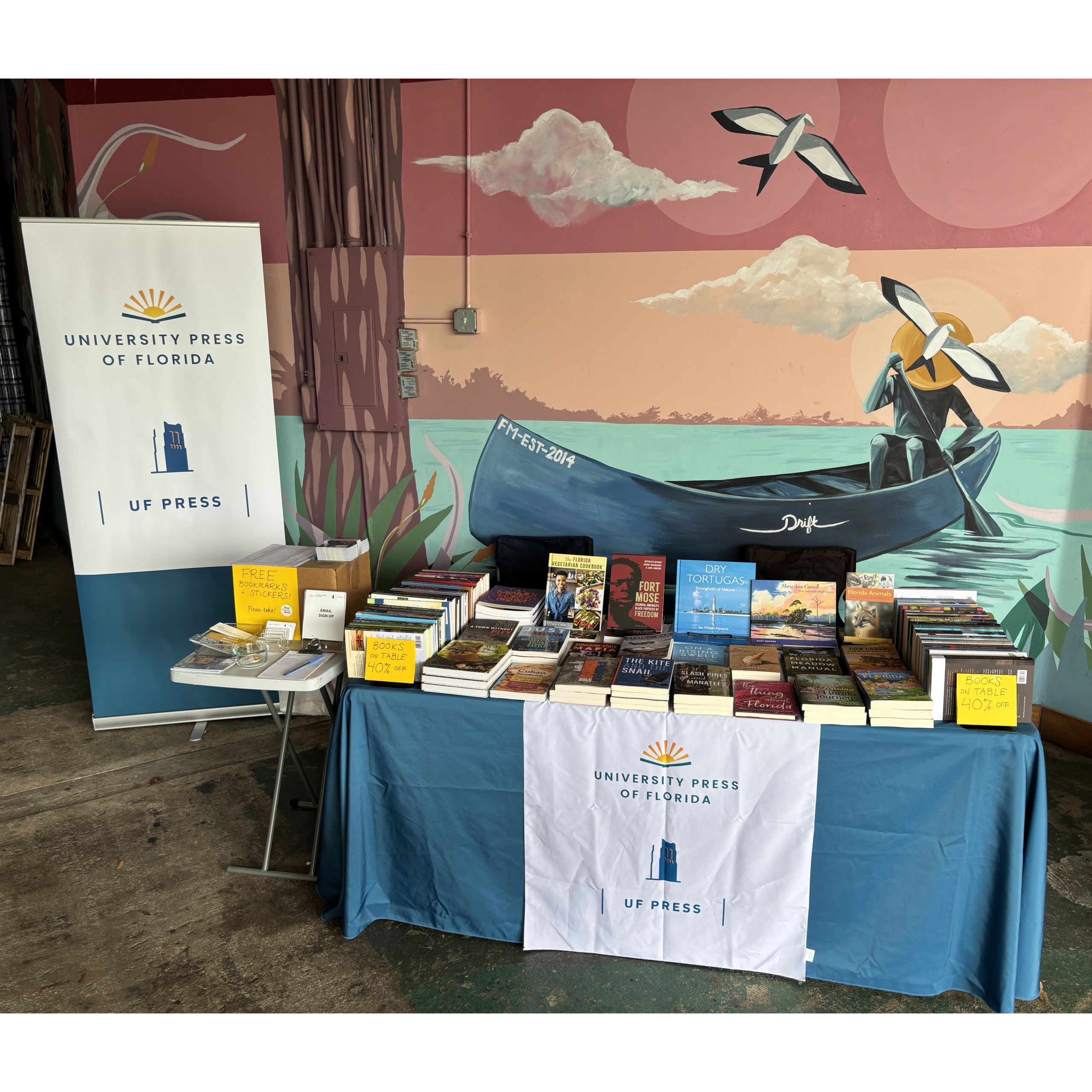 University Press of Florida/UF Press table.