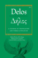 The cover of the special issue of the journal "Delos," focusing on Italian ecology and poetry.